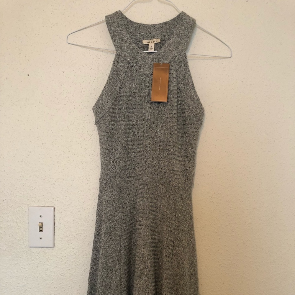 NEW Francescas Sleeveless Grey Sweater Dress Small